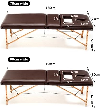 SHENXINCI שולחן עיסוי עיסוי נייד מיטת עיסוי שולחן ספא המיטה 2 לקפל סלון מיטה הפנים עריסה מיטה עם חור בחזה, ואת התרמיל