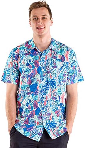 גברים בהיר חולצת הוואי במשך האביב והקיץ - מצחיק אלוהה החולצה חבר ' ה