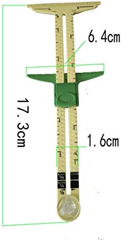 HONEYSEW סט של 5-in-1 הזזה מד עם טרחה לא משולשים GaugeSewing כלי מדידה מפלסטיק T מד שולי מד לתפירה תפירה 2 גדלים שונים.