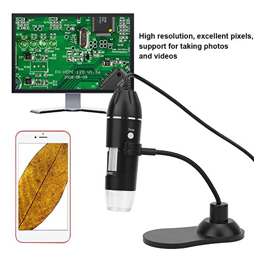מיקרוסקופ דיגיטלי, הוביל 50X-1000X USB מיקרוסקופ דיגיטלי עם 8 נורות LED אלקטרוני מיקרוסקופ עם סוגריים עבור חרקים תצפית/ארכיאולוגי