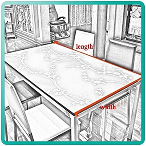AYLYHD 1.5 מ מ עובי השולחן בד שקוף עמיד למים פלסטיק שקוף PVC רך שולחן זכוכית מגן על השולחן בחדר האוכל שולחן (צבע : 1.5